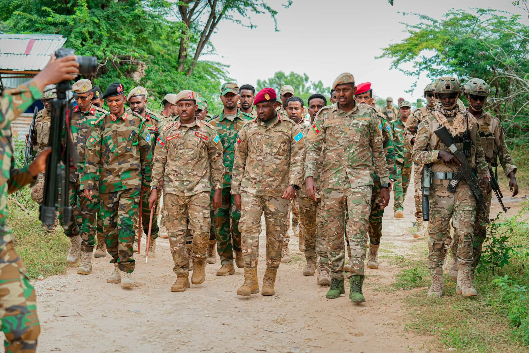 Somali Army Chief Inspects Maslah Military Base